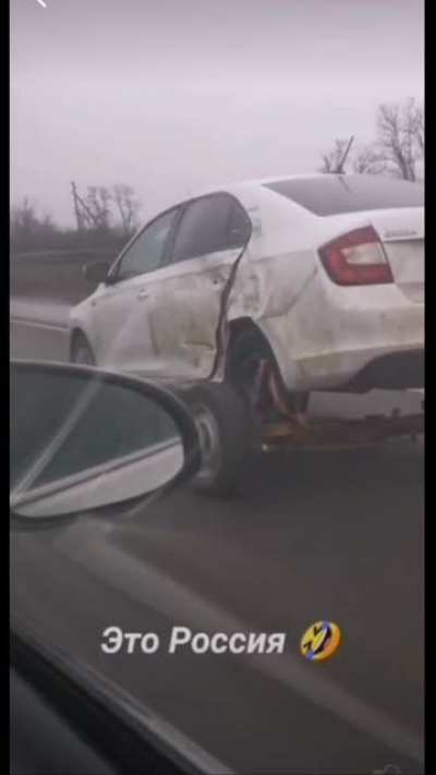 Rear axle broken? No problem.