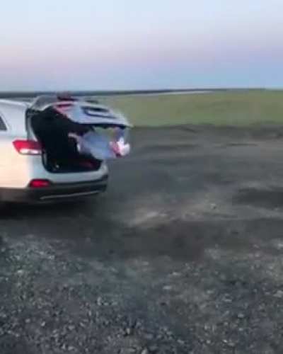 How to enter a car through the trunk. ( I don't know if it's a repost I searched 