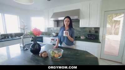 Mom Teaching Her Little Guy to Please a Woman (Step Mom)