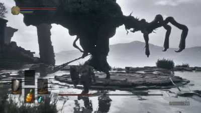Combat is now functional in the Unreal Engine 5 port of Dark Souls III. Here's the Iudex Gundyr boss fight!