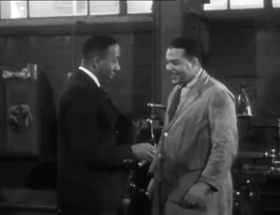 The renowned Sir Learie Constantine, Baron Constantine - filmed during World War II in his role as Welfare Officer for the Ministry of Labour in Liverpool - acting as advisor to Black British munitions workers in Merseyside...