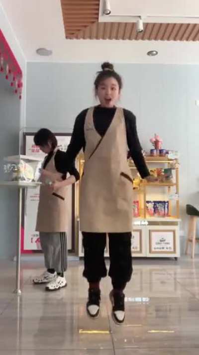i can't stop myself watching her dance. Good vibes. Happy monday