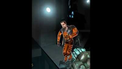 Gordon after blowing up the core.