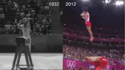 Gymnasts in 1932 vs 2012, who knows what we may be able to do in 2112