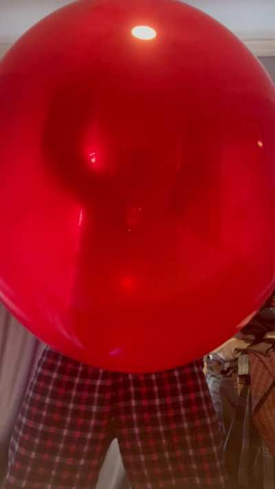 When a balloon gets this big, I can’t help but tease my cock and moan uncon<wbr>troll<wbr>ably! 🎈