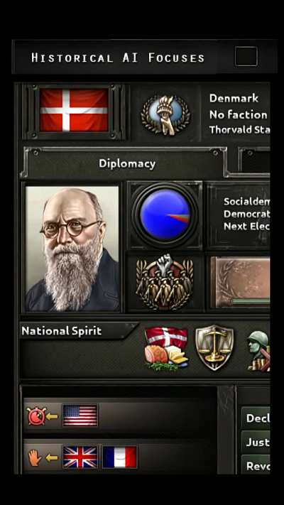 Justifying war goal.