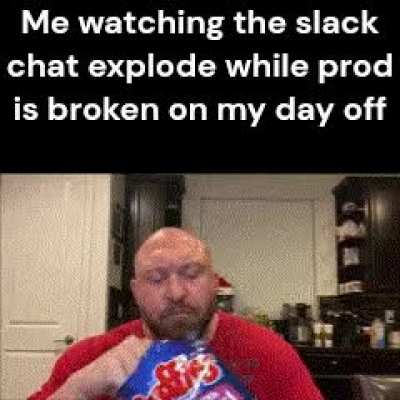 Had this today, people were already on it so that was just my reaction
