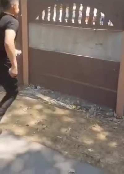 WCGW kicking a fence