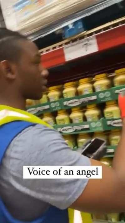 his reaction lol