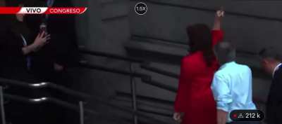 CFK entro haciendo 