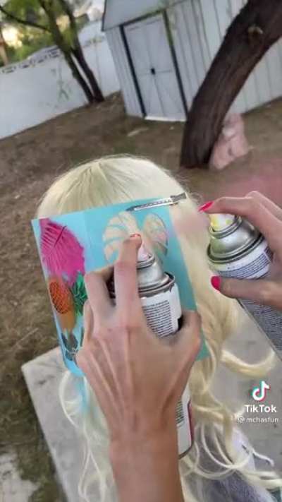 Cool summer hair hack