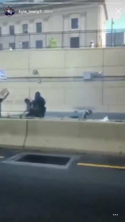 Video of police in Philadelphia on Kyle Lowry’s IG story