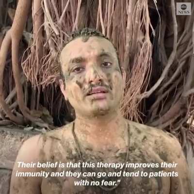 In India, people are covering themselves in cow shit and piss as a Covid-19 cure