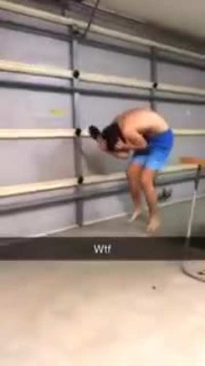 Kid throws ping pong paddle at his brother's head
