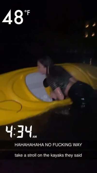 Alcohol + kayak + cold water = hypothermia