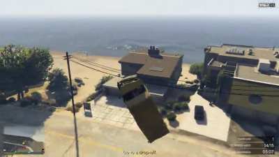 I guess the speed was to high for the post van so it got stuck in time