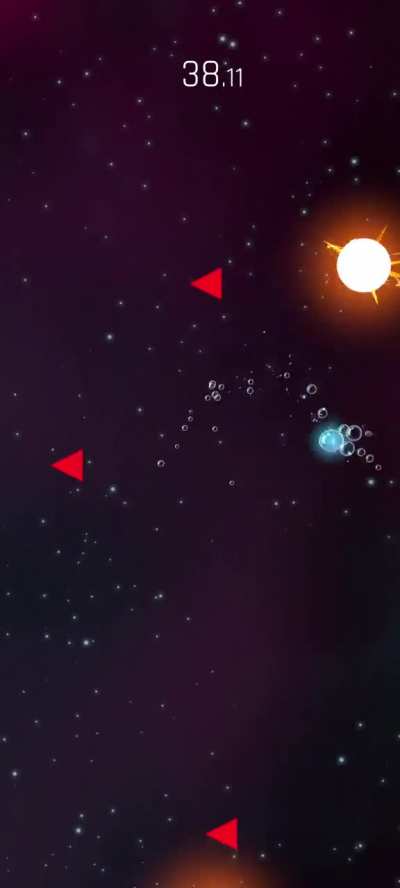 Bubbles in space . A game concept 