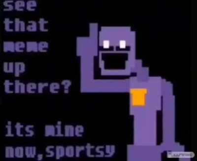 Purple guy stole your meme