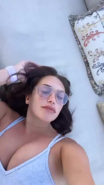 glasses & grey top