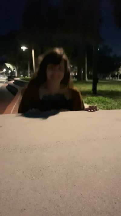Being sneaky at the park