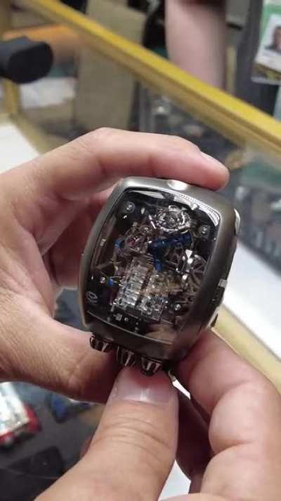This $300,000 watch has a 16-cylinder engine inside