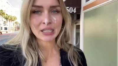Double facial cum walk 🤭
