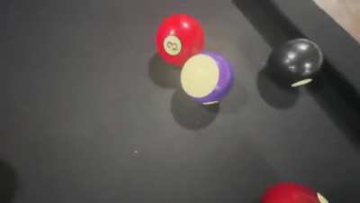It seems he did not get the ball closest to the 8 ball