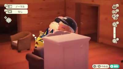 Bana cuando juegas al Animal Crossing!!????