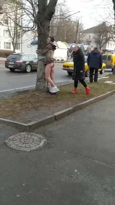 Bound and Flogged in Public -“Thou shalt not steal”