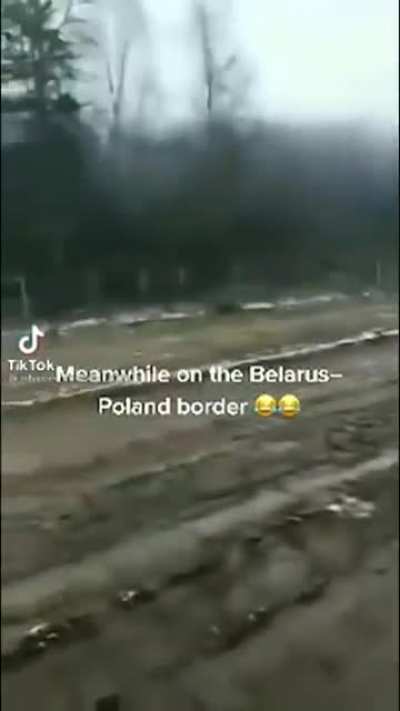 Meanwhile Poland-Belarus borders