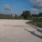 Doing burnout donuts with a horse carriage