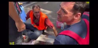 Guys who glued their hands to the ground…