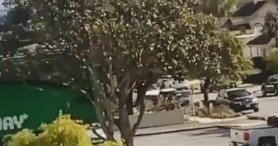 Violent goon gets caught and dragged beneath car. Happened on December 13, 2022 in Salinas, California
