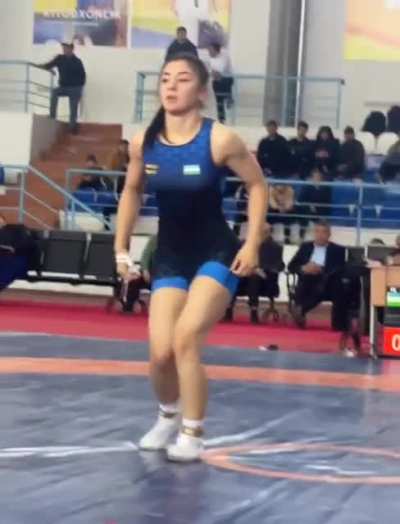 Very cool pin by Uzbek wrestler
