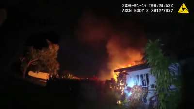 Miami-Dade police officer smells smoke while on patrol, evacuates families from a house fire [USA]