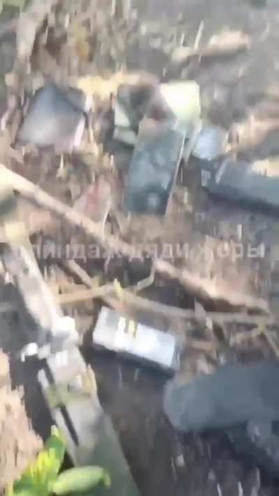 Fields and pits filled with casualties (Kursk)