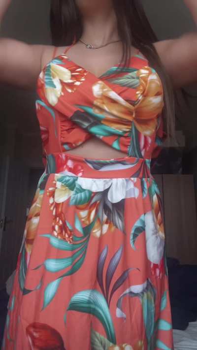 Summer dress on off
