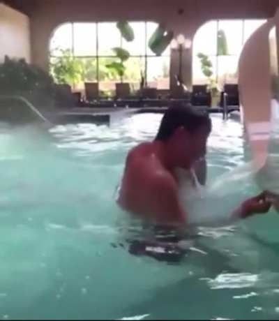 Playing in the pool