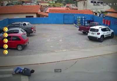 To cross the street