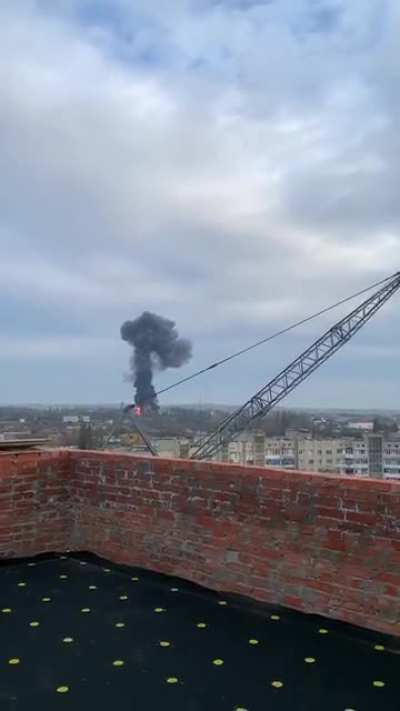 Ru pov: Footage of the explosion in Kiev by Russian forces, Reports of an energy infrastructure was hit