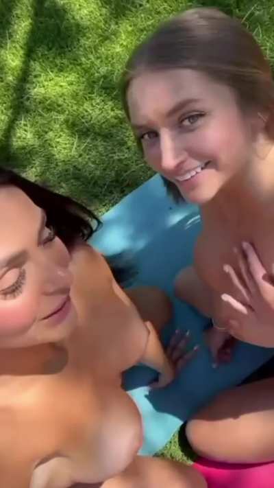 It was just a yoga session, but we’re naked, kissing each other