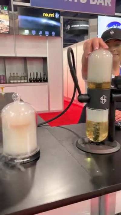 Gravity Infuser for Smoked Cocktails