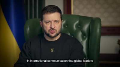 President Zelensky's Latest Address. 09/12/22. Duration 4m40. English Subtitles.