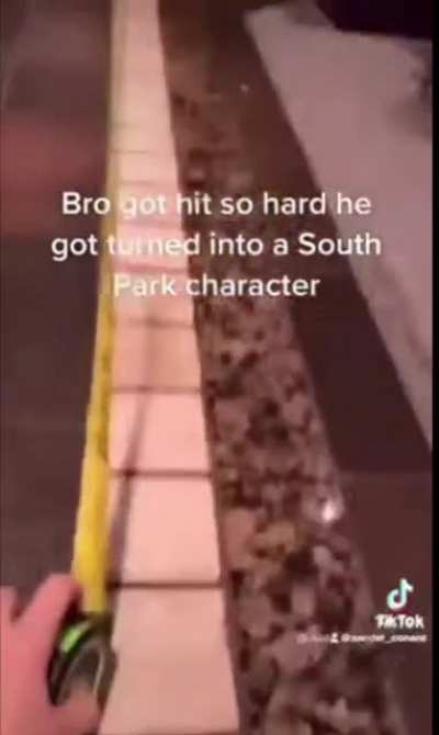 Ouch bro got hit