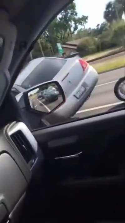 Road rage incident between car and bikers