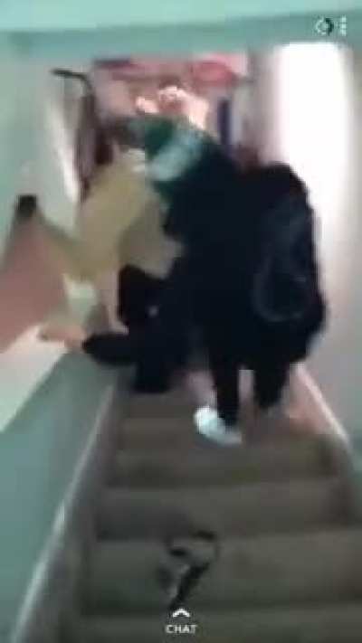 Quietly sneaking downstairs to bed