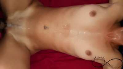 Rubbing the spot with my pussy