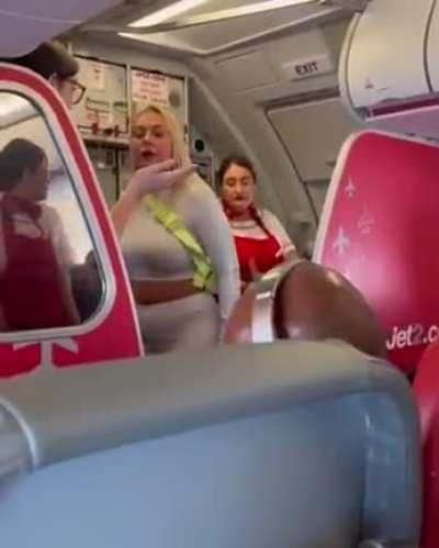 After complaining about crying babies the woman slapped two passengers, forcing the flight to divert to Vienna so she could be taken off
