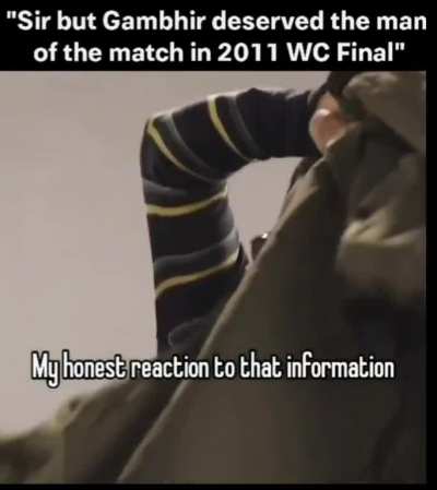 My honest reaction