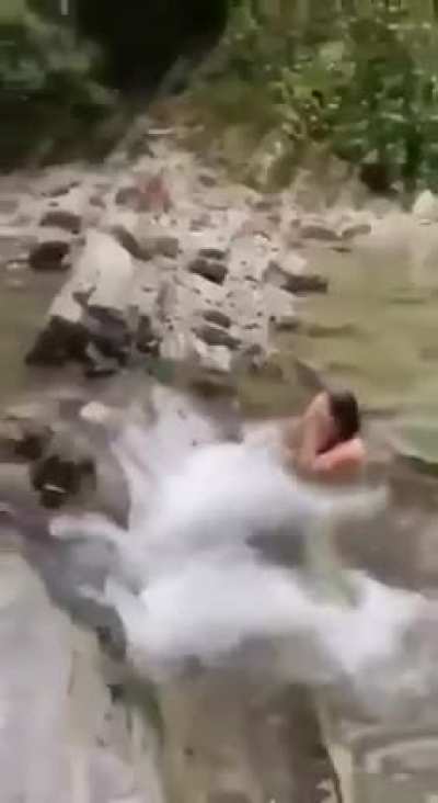 Fresh mountain spring water